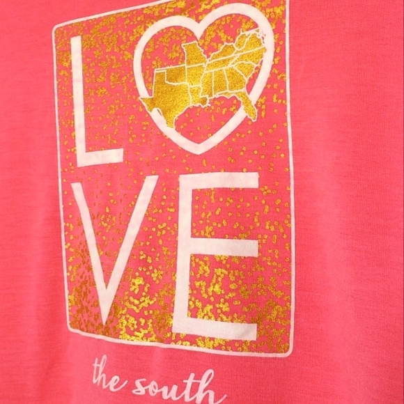 " LOVE THE SOUTH" Tee TX Fundraiser Long Sleeve Limited Edition Fall Winter - Picture 1 of 15
